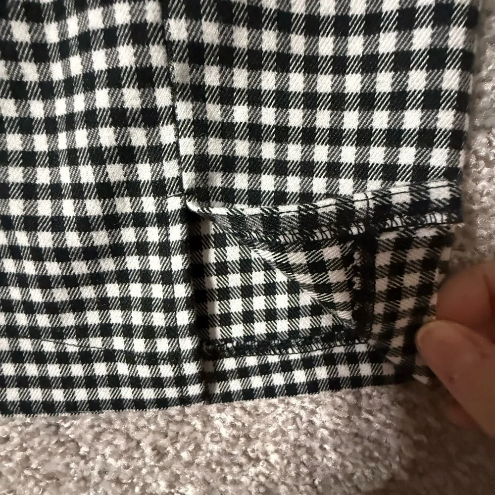 Black & White Micro Gingham Mini Skirt – Y2K Rachel Green Aesthetic